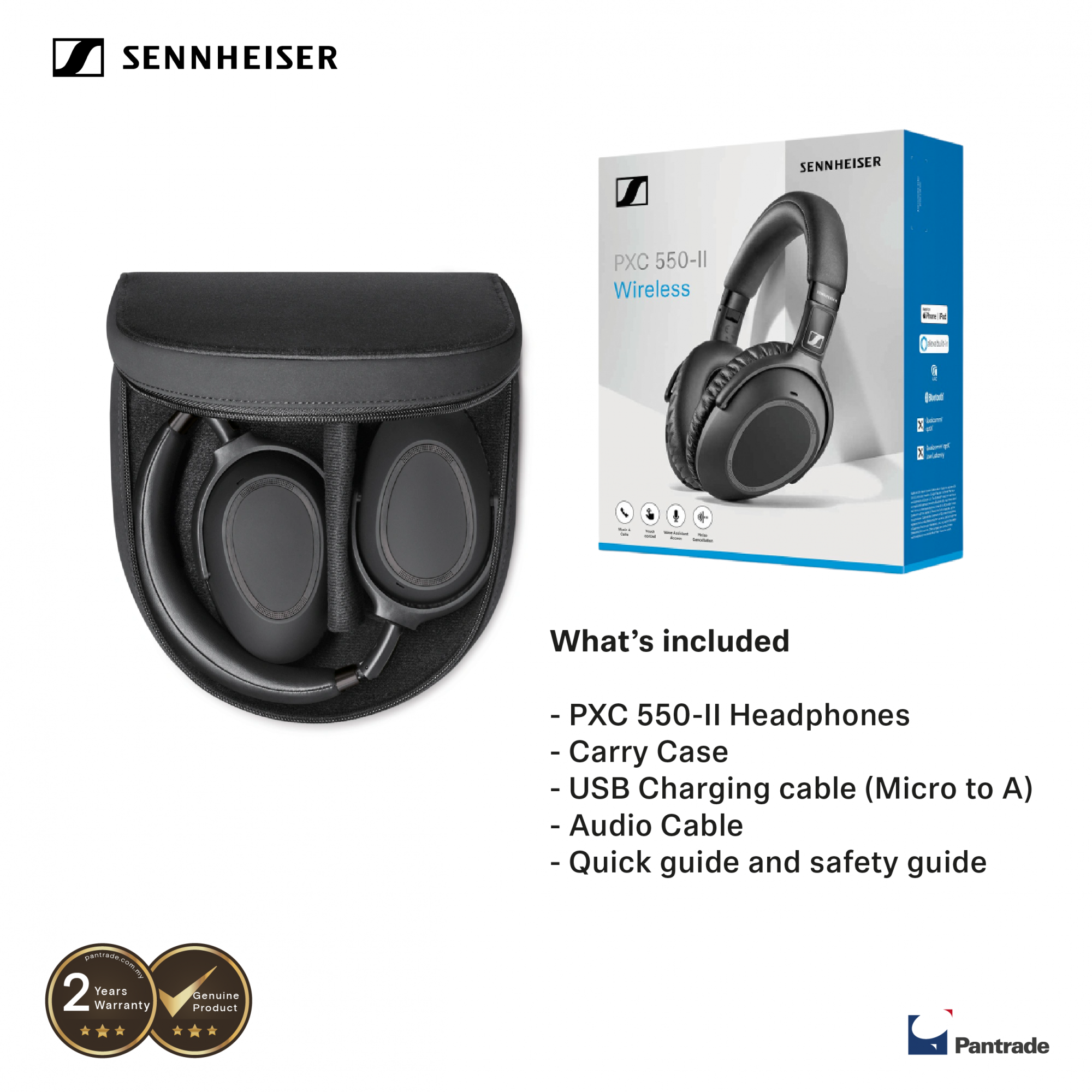 Cable Pxc 550 Iii Sennheiser PXC 550-II, GSP 370, GSP 670, Adapt